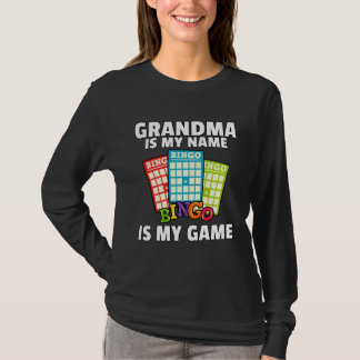 T-shirt Grandmas Lucky Bingo  Player  Love Caller Card
