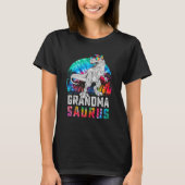T-shirt Grandmasaurus Rex Dinosaur Grandma Saurus Famille  (Devant)