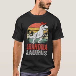 T-shirt Grandmasaurus T Rex Dinosaur Famille Grandma Sauru
