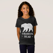 T-Shirt Grandpa Bear drôle de fête des pères conception fa (Devant entier)