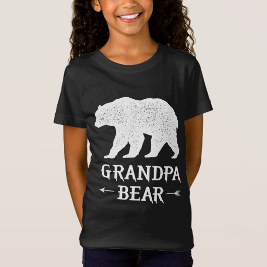 T-Shirt Grandpa Bear drôle de fête des pères conception fa (Devant)