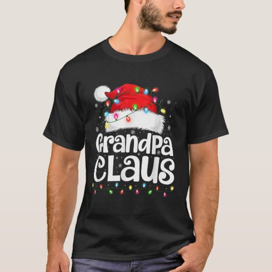 T-shirt Grandpa Claus Matching Family Christmas Funny Xmas (Devant)