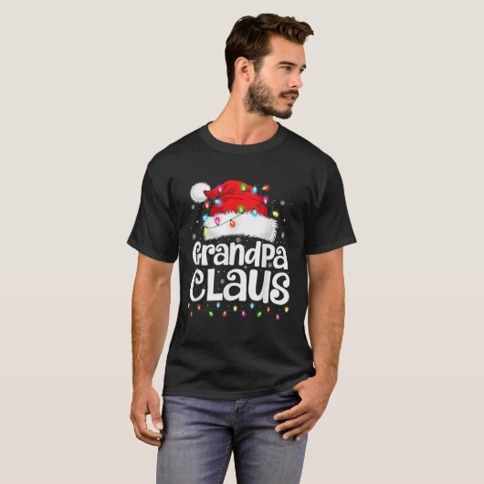 T-shirt Grandpa Claus Matching Family Christmas Funny Xmas (Devant entier)