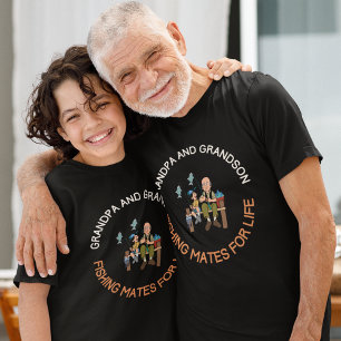 T-shirt Grandpa et Grandson Fishing