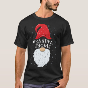 T-shirt Grandpa Gnome Funny Matching Family Group Christma