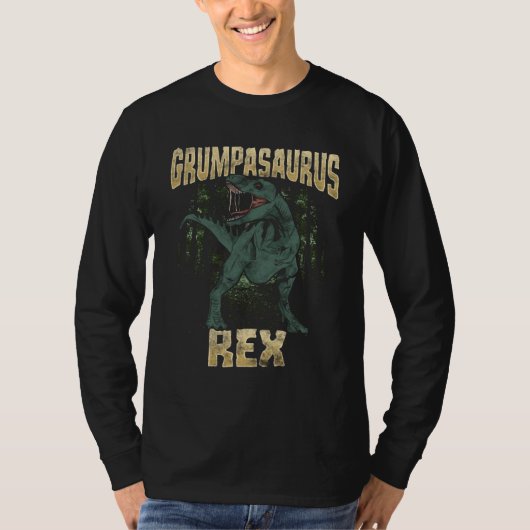 T-shirt Grandpa Grumpasaurus Rex Dinosaur T Rex (Devant)