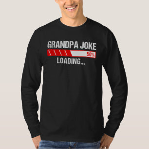 T-shirt Grandpa Joke Design Vintage Grand-père Joke Charge