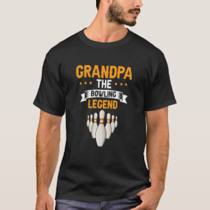 T-shirt GRANDPA Le Bowling Legend Cool Retro Bowler Prese
