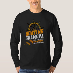 T-shirt Grandpa Motorboating Homme Voilier Captai