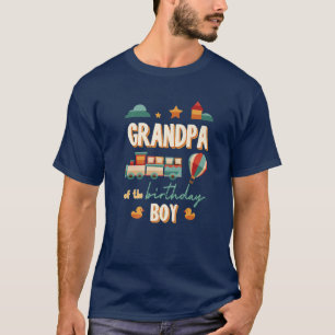 T-shirt Grandpa Of The Birthday Boy Train Theme Matching F