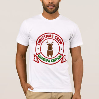 T-shirt Grandpa’s Christmas Crew | Retro Festive Family Te