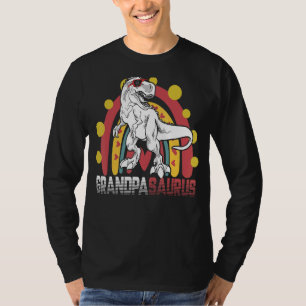T-shirt Grandpa Saurus Rex Dinosaur Fête des pères Famille