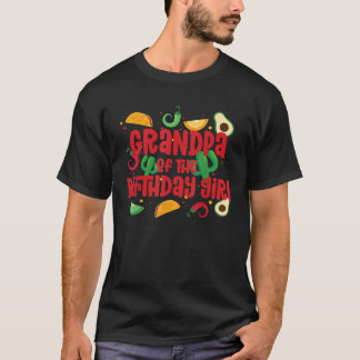 T-shirt Grandpa Taco Deux Jours Fiesta Taco Anniversaire T