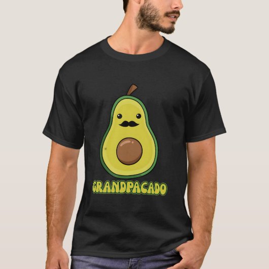 T-shirt Grandpacado Avocado For Grandpa (Devant)