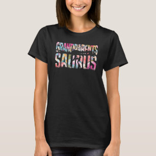 T-shirt Grandparentsaurus Rex Grandma Rex Grandparents Sa