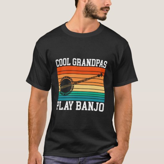 T-shirt Grandpas Play Banjo Grandpa (Devant)