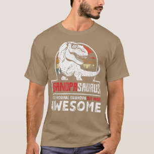 T-shirt Grandpasaurus Comme Un Grand-Père Normal Mais Plus