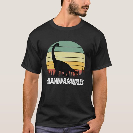 T-SHIRT GRANDPASAURUS GRANDPA SAURUS GRANDPA DINOSAUR (Devant)