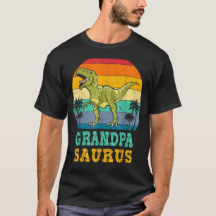 T-shirt Grandpasaurus Rex Dinosaur Grandpa Saurus Famille 