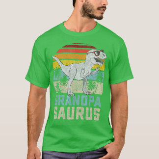 T-shirt Grandpasaurus T Rex Dinosaur Famille Grandpa Sauru