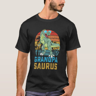 T-shirt Grandpasaurus T Rex Dinosaur Famille Grandpa Sauru