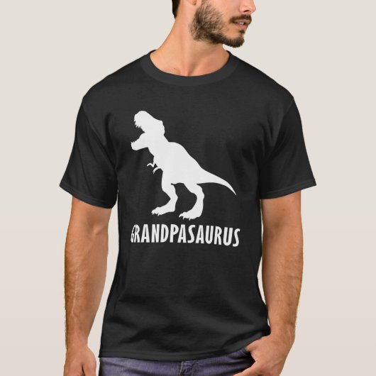 T-shirt Grandpasaurus T Rex Dinosaur grand-père Saurus Fam (Devant)