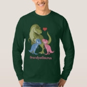 T-shirt GrandpaSaurus T-Rex et bébé garçon Dinosaures fill (Devant)
