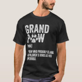 T-shirt Grandpaw Definition Funny Dog Lover Design (Devant)