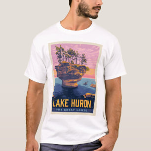T-shirt Grands Lacs Lac Huron