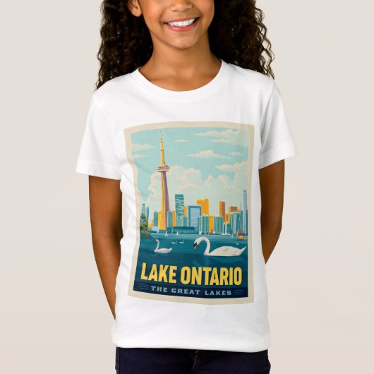 T-Shirt Grands Lacs | Lac Ontario (Devant)