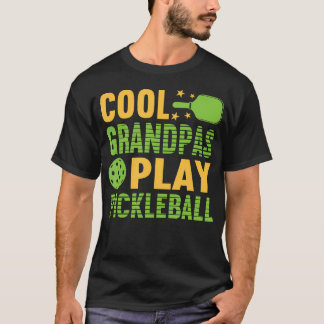 T-shirt Grands-Pères Cool de Pickle Ball Jouent au Pickleb