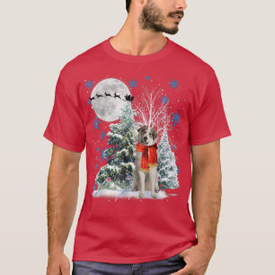 T-shirt Grands Pyrénées sous la neige au clair de lune Noë