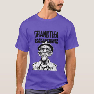 T-shirt Grandtifa Grands-pères contre le fascisme drôle