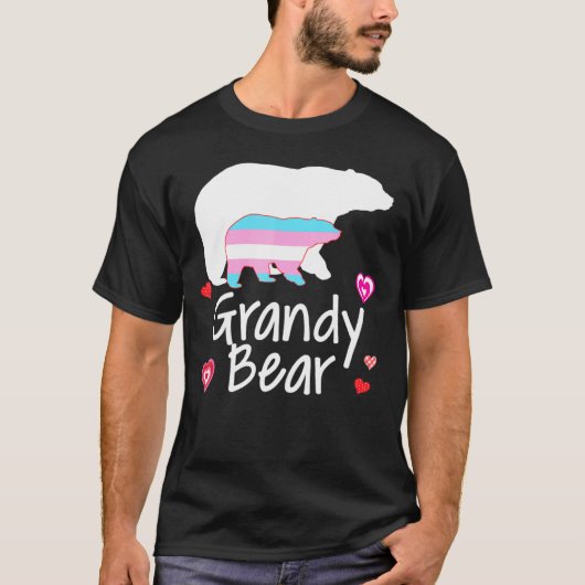 T-shirt Grandy Lgbt Bear Transgender Rainbow Lgbt Gay Lesb (Devant)