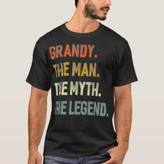 T-shirt Grandy L'Homme Le Mythe La Légende Grand-Père Jour