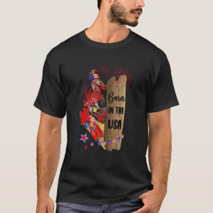 T-shirt Grange Aux Etats-Unis Drapeau Américain Patriotiqu