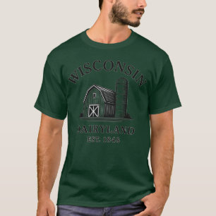 T-shirt Grange vintage Dairyland Wisconsin
