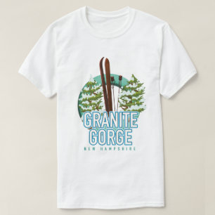 T-shirt Granite Gorge New Hampshire ski en français