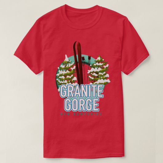T-shirt Granite Gorge nouveau ski hampshire (Design devant)