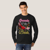 T-shirt Grannie De La Mariée Joyeux Mariage Flower Sho ros (Devant entier)