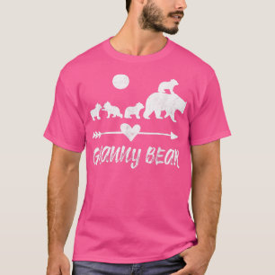 T-shirt Granny Bearwith Four Cute Bear Cubs Cadeau