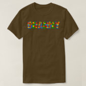 T-shirt Granny Brick Builder Funny Block Master Builder (Design devant)