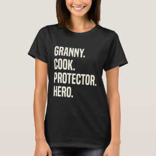 T-shirt Granny Cook Protecteur Héros Grand-mère Professi