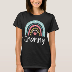 T-shirt Granny Cute Grand-mère Famille Correspondre Arc-en