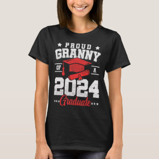 T-shirt Granny D'Un Cl De 2024 Diplômé Supérieur Diplômé