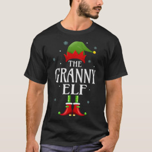 T-shirt Granny Elf Xmas Correspondant Famille Groupe Noël 