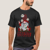 T-shirt GRANNY Gnome with Daisy Flower Christmas Day (Devant)