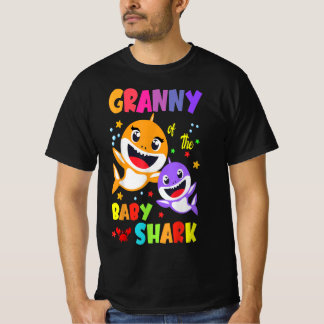 T-shirt Granny Of The Baby Shark Birthday Granny Shark