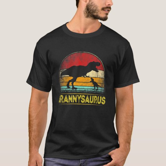 T-shirt Grannysaurus T Rex Dinosaur Granny Saurus Famille  (Devant)