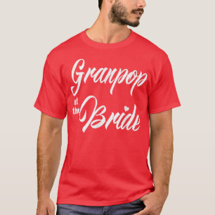 T-shirt Granpop De Mariée Fête De Mariage Drôle Matching B